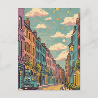 retrovintage Dublin Ireland Vykort