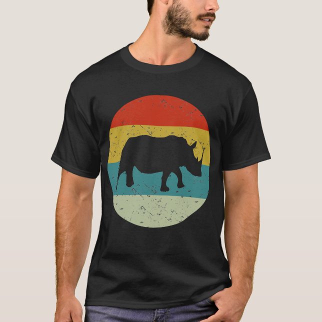 retrovintage rhino t shirt (Framsida)