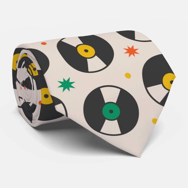 retrovinylregister mönster slips (Rullad)