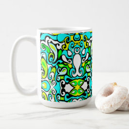 retroviruspildoodel 60 s 70 vintage stil kaffemugg