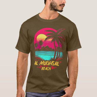 Retrowave Beach Al Mughsail Beach T Shirt