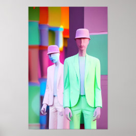 Retrowave för försäljningsstyrkeken-mätare poster