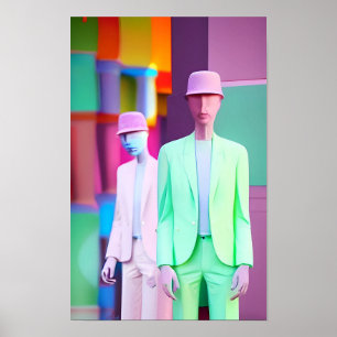 Retrowave för försäljningsstyrkeken-mätare poster