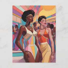 Retrowave Party 1980 Vykort