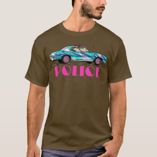 Retrowave-polis på 80 sekunder t shirt