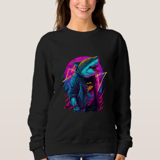 Retrowave Shark Cool Retro 80s Inspired T Shirt
