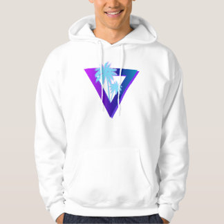 RETROWAVE SYNTHWAVE PALMTRÄD TRIANGEL KAPuschong Hoodie