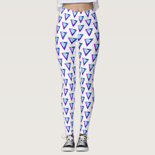 RETROWAVE SYNTHWAVE PALMTRÄD TRIANGEL LEGGINGS