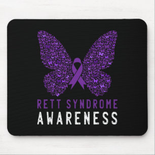 Rett Syndrome Awareness Butterfly Lila Ribbon Su Musmatta