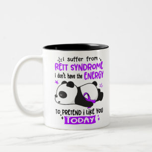 Rett Syndrome Awareness Month Ribbon Gifts Två-Tonad Mugg