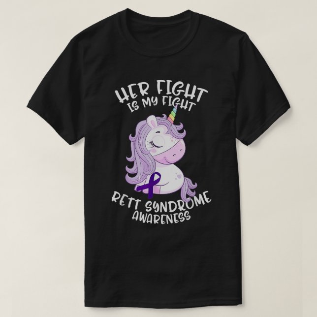 Rett Syndrome Awareness Month RTS Lila Ribbon Gi T Shirt (Design framsida)