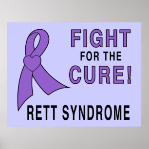 Rett syndrommedvetenhet: Slagsmål för boten! Poster