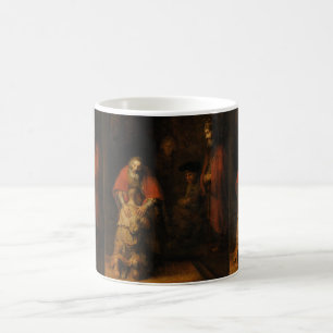 Retur av den Prodigal sonen av Rembrandt Van Rijn Kaffemugg