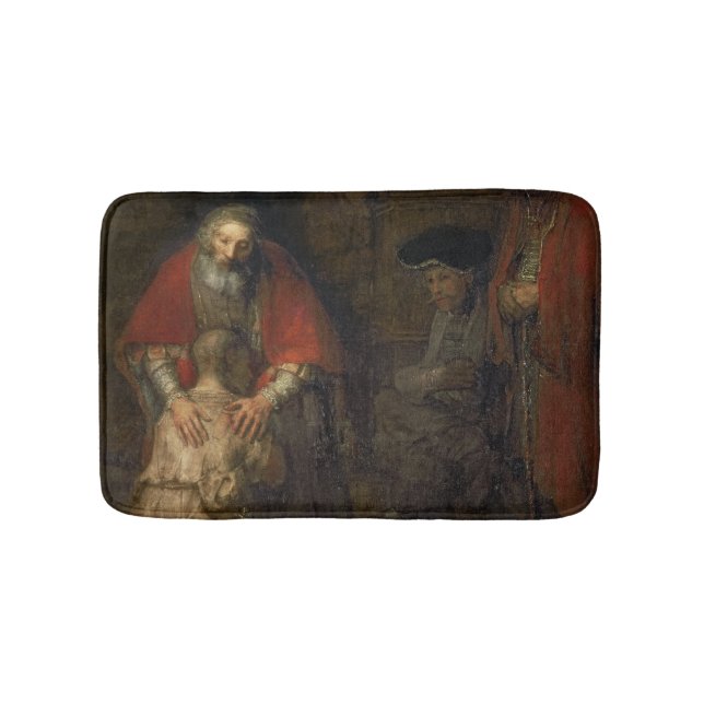 Retur av den Prodigal sonen, c.1668-69 Badrumsmatta (Framsidan)