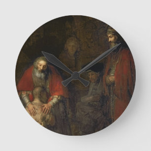 Retur av den Prodigal sonen, c.1668-69 Rund Klocka