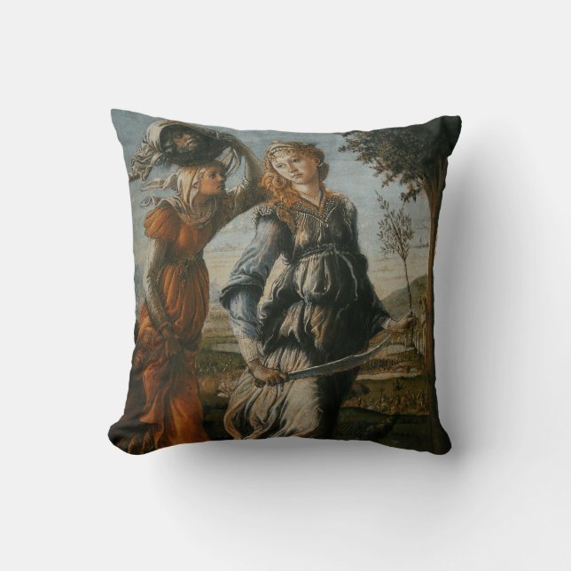 Retur av Judith till Bethulia vid Botticelli Kudde (Framsida)