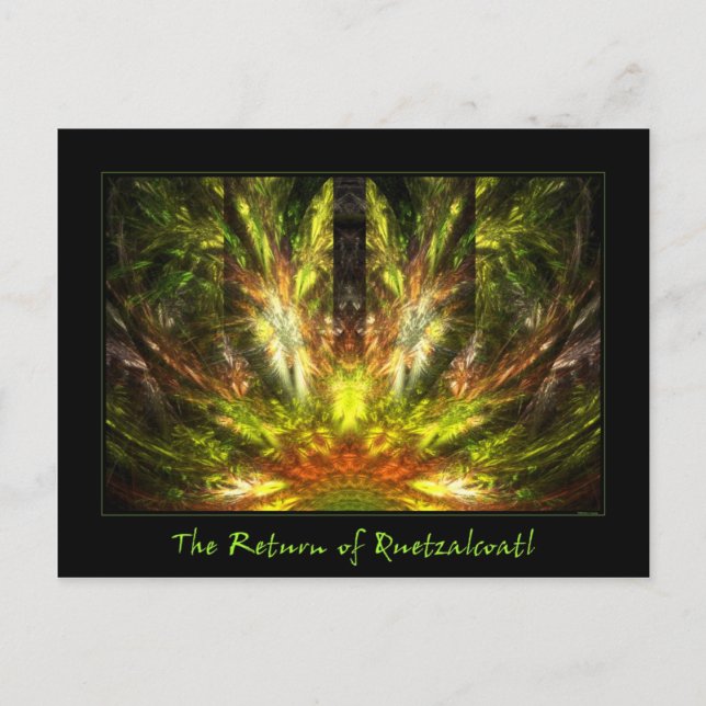 Retur av Quetzalcoatl Vykort (Framsida)