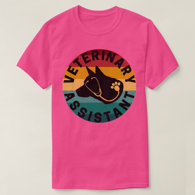 Retur av reträtt för veterinärassistenten t shirt (Design framsida)