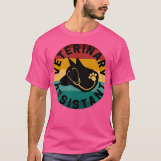 Retur av reträtt för veterinärassistenten t shirt