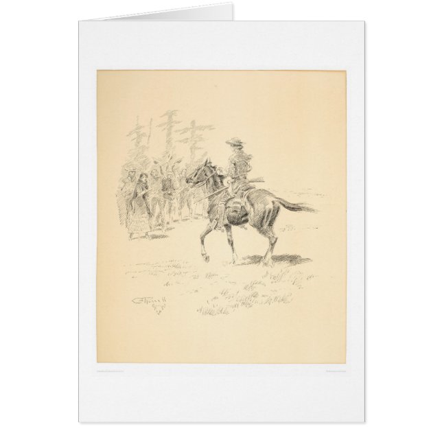 Retur av spanar (1419A) Hälsningskort (Framsidan)