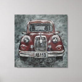 Retur, bil, bil, bil, canvastryck