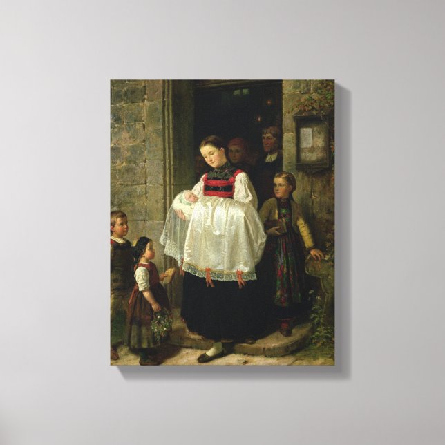 Retur från Christening Canvastryck (Framsida)