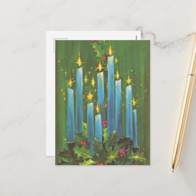 Retur julljus helg vykort (Fram/Back In Situ)