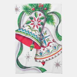 Retur klockor kökshandduk för jultomgång