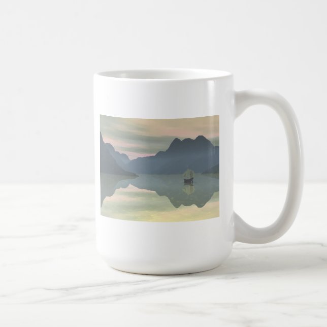 Retur till hamn - Segelfartyg Mug Kaffemugg (Höger)