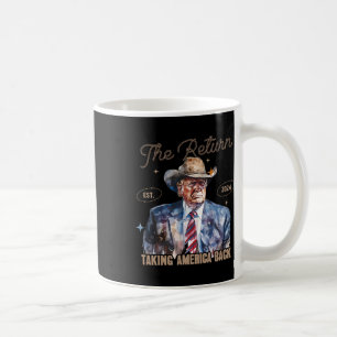Retur Western Cowboytrump 2024 Ta America Ba Kaffemugg