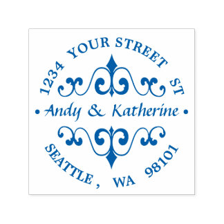 Returadress av antika Rullor Självfärgande Stämpel