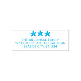 Returadress av familjen Kuststjärtfångare Självfärgande Stämpel