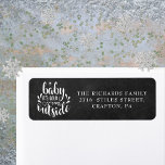 Returadress av julboho Chalkboard Returadress Etikett<br><div class="desc">Den kommande Boho-julen ger dig returetiketter att anpassa dig till din familj,  namn och adress,  med hjälp av en helgdagar på en kalkylbords bakgrund. Designad av Thisisnotme©</div>