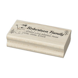 Returadress av kutar och vindruvor stämpel