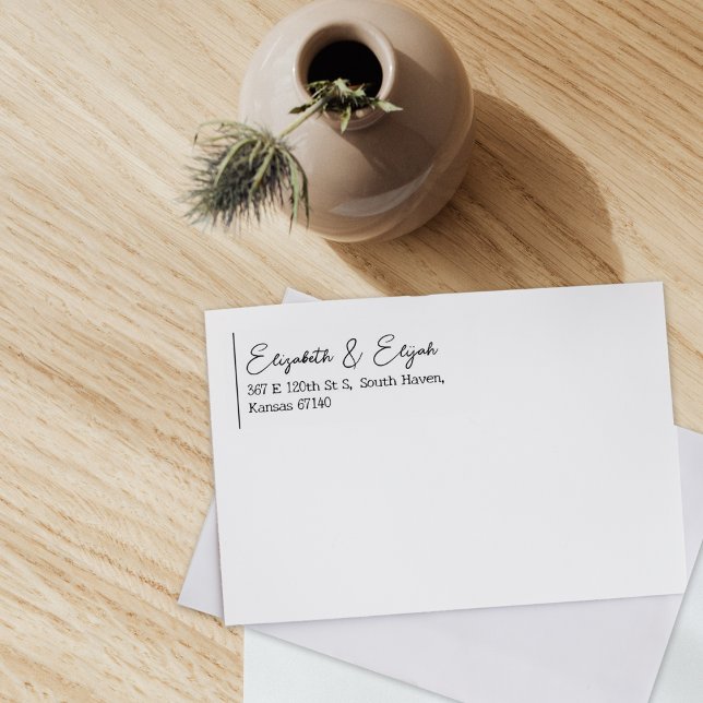 Returadress av minimalistisk Anpassningsbar för ca Stämpel (Skapare uppladdad)
