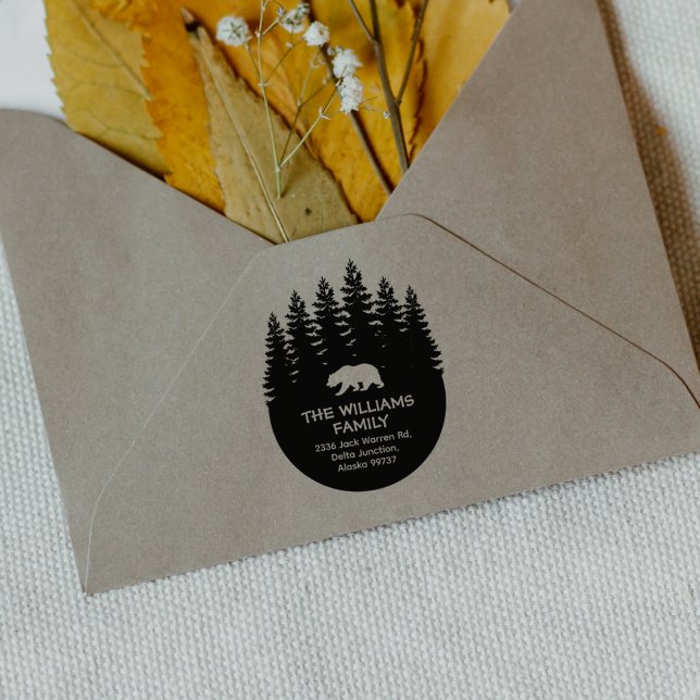 Returadress av skogskaraktär stämpel (Skapare uppladdad)