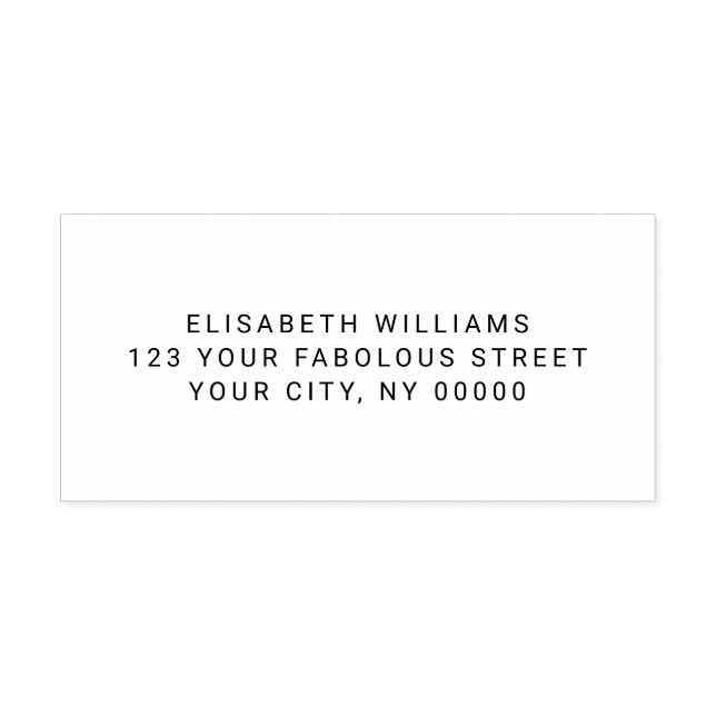 Returadress eller text stämpel (Tryck)