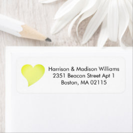 Returadress för akut ljust grönt anpassningsbar returadress etikett