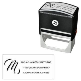 Returadress för Anpassningsbar av Elegant Självfärgande Stämpel