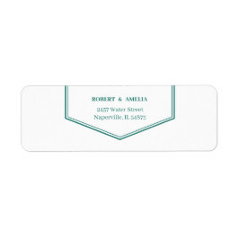 Returadress för Anpassningsbar av enkel Grönt Etikett