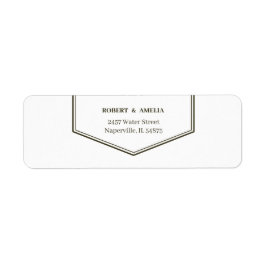 Returadress för Anpassningsbar av enkel Grönt Returadress Etikett
