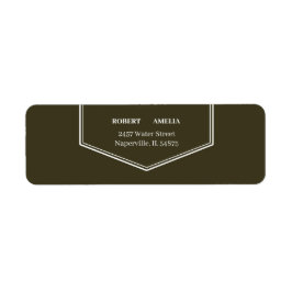 Returadress för Anpassningsbar av enkel Grönt Returadress Etikett