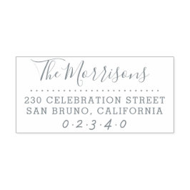 Returadress för Anpassningsbar av Kalligrafi-pense Självfärgande Stämpel