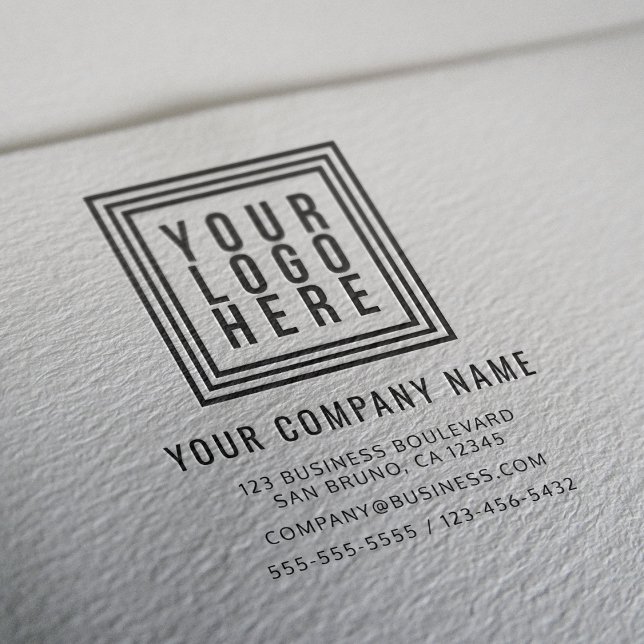 Returadress för anpassningsbar Business eller Comp Stämpel (Skapare uppladdad)