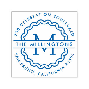 Returadress för Anpassningsbarna i familjen Namn Självfärgande Stämpel