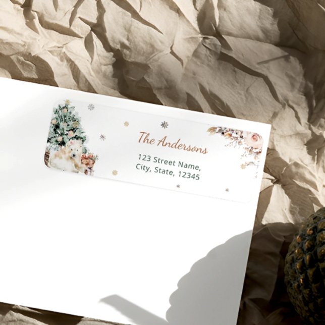 Returadress för babybabykläder för Polar i baby Etikett (Skapare uppladdad)