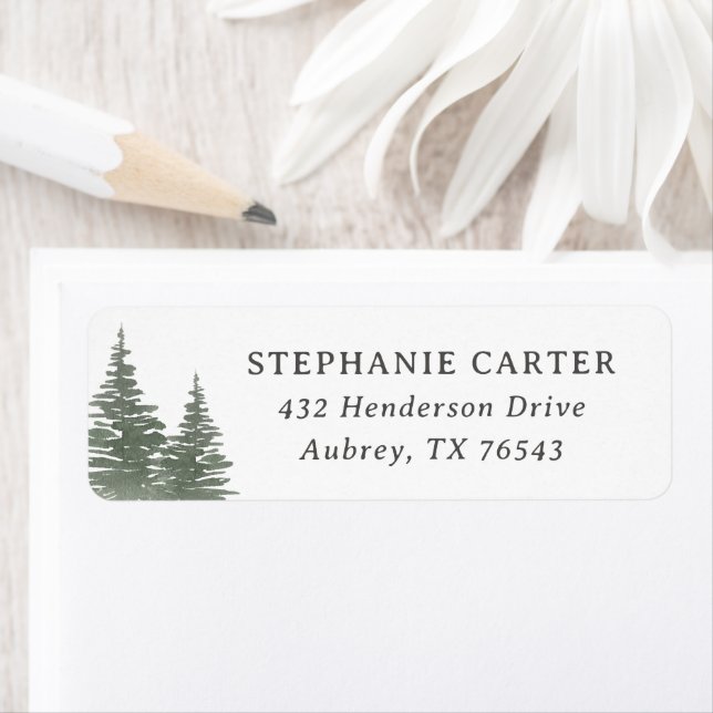 Returadress för babykläder i Gräs Träd Returadress Etikett (Insitu)