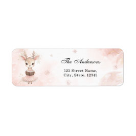 Returadress för babyskor för Winter Flicka Etikett