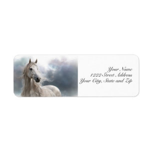 Returadress för Bevackra Horse Flowing Mane Etikett