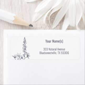 Returadress för Blommigt av Wildblomskon Returadress Etikett